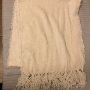 NWT Style & Co. Scarf Fringe Ivory Super Soft 100% Polyester OS